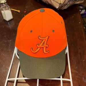 Zephyr Alabama Hunting Fitted Orange and Green Baseball Cap Y2K M/L